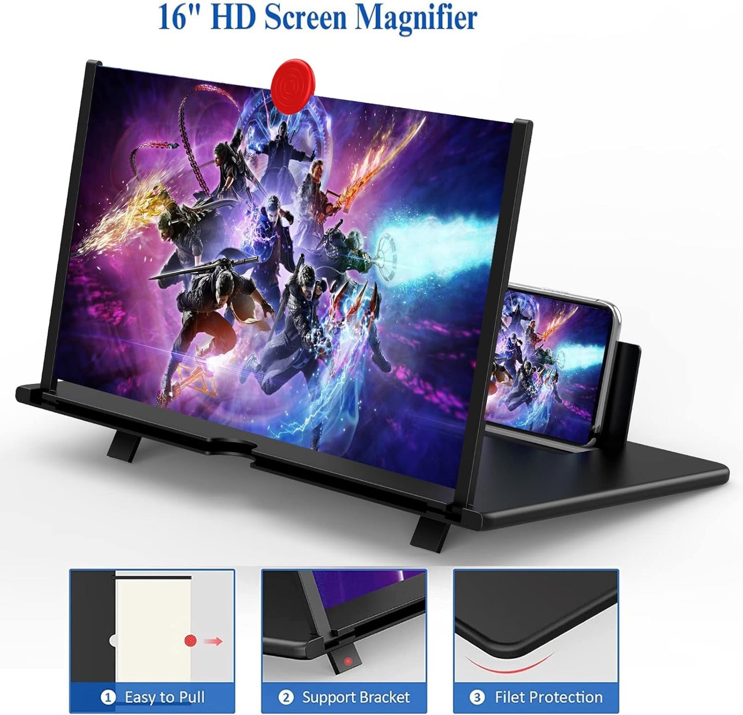 16 Inch Phone Screen Magnifier For Movies, Videos, And G...