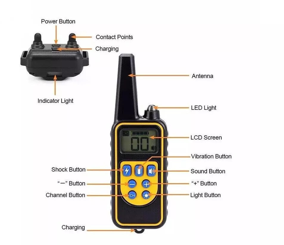 2600ft Electronic Dog Training Collar Waterproof Pet Rem...