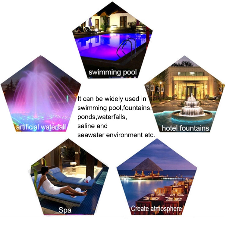 15W LED Stainless Steel Wall-Mounted Pool Light Landscap...