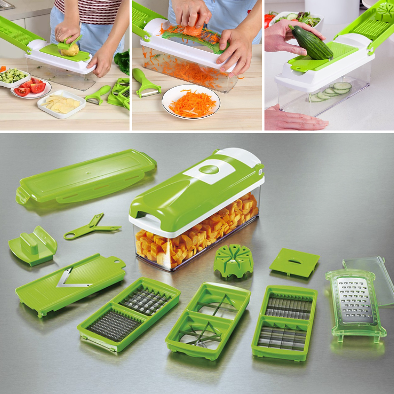 12-in-1 Multifunctional Vegetable Cutter - Quickly and S...