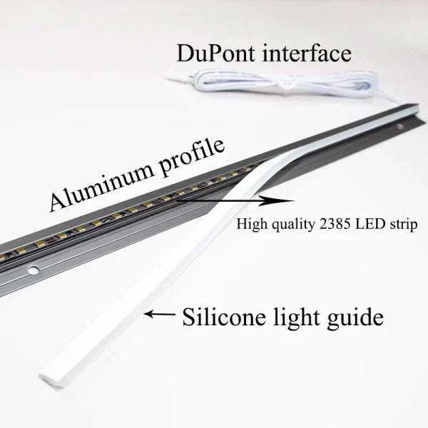 45 Degree LED Under Cabinet Lighting Bars Invisible Ultr...