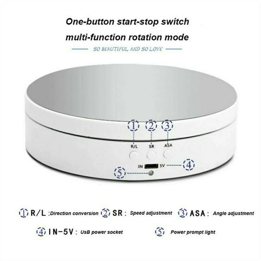 360° Electric Motorized Rotating Display Rack