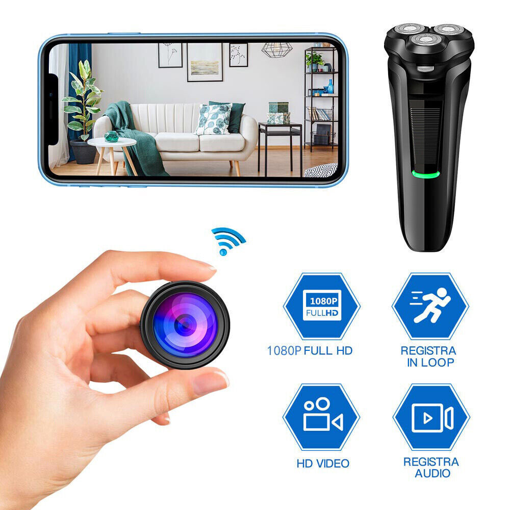 1080P HD WiFi Mini Shaver Razor Camera | WiFi Motion Det...