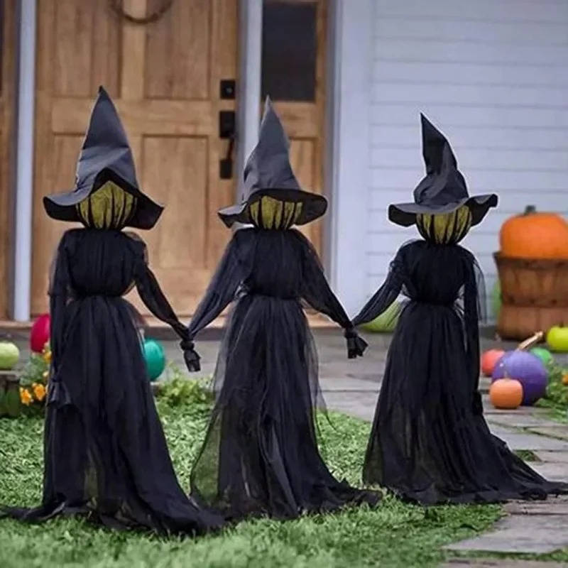 3PCS Indoor And Outdoor Halloween Decorations - Sound Ac...