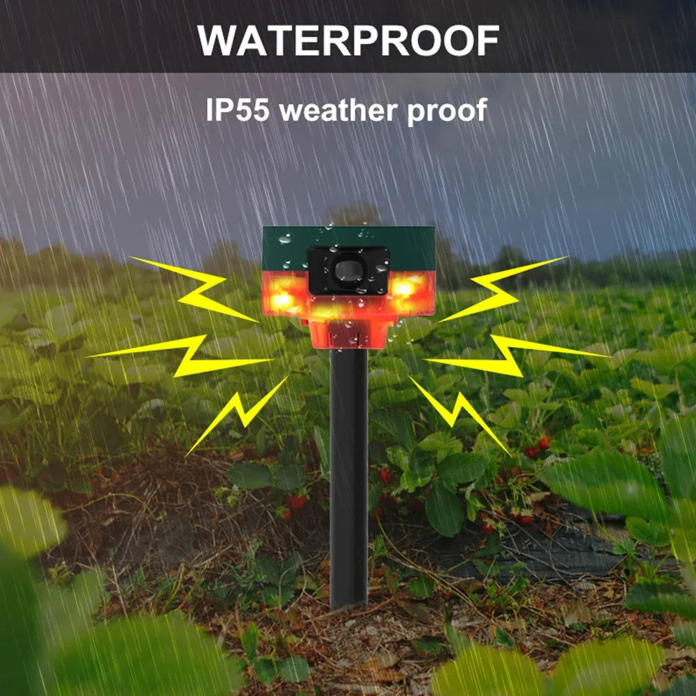360 Degree Solar Repeller For Pigeon Bird Wild Boar Rabb...