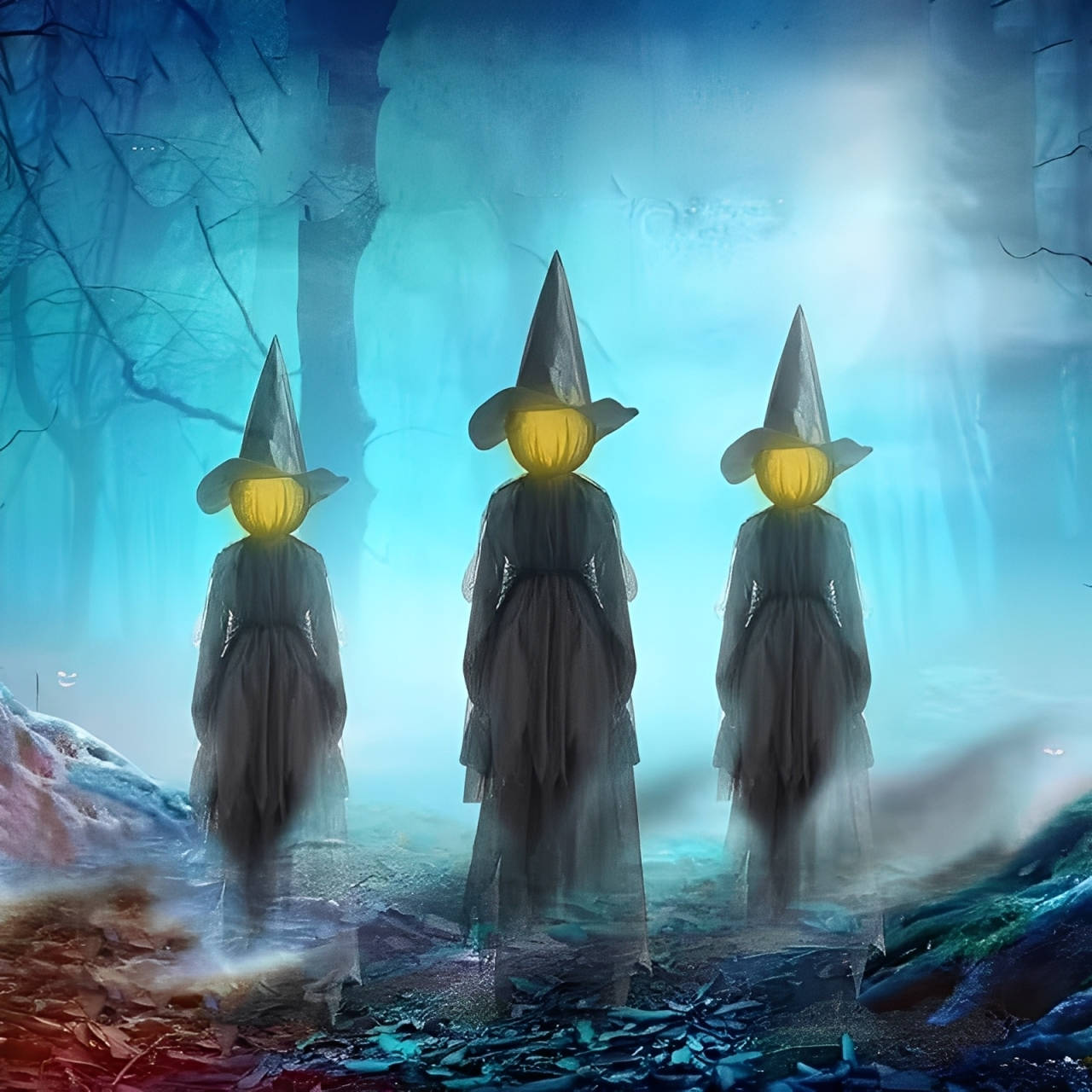 3PCS Indoor And Outdoor Halloween Decorations - Sound Ac...
