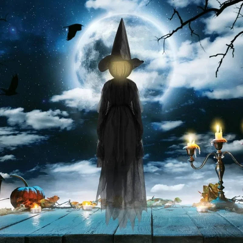 3PCS Indoor And Outdoor Halloween Decorations - Sound Ac...