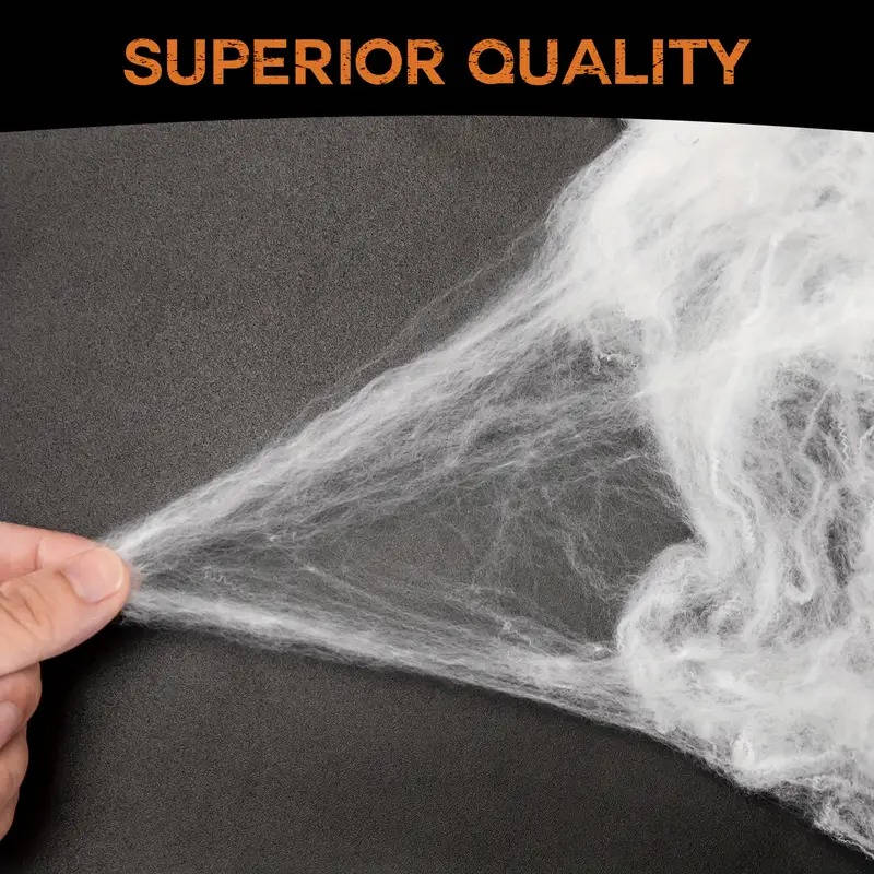 200 Sqft Spider Webs Halloween Door Decorations With Fak...