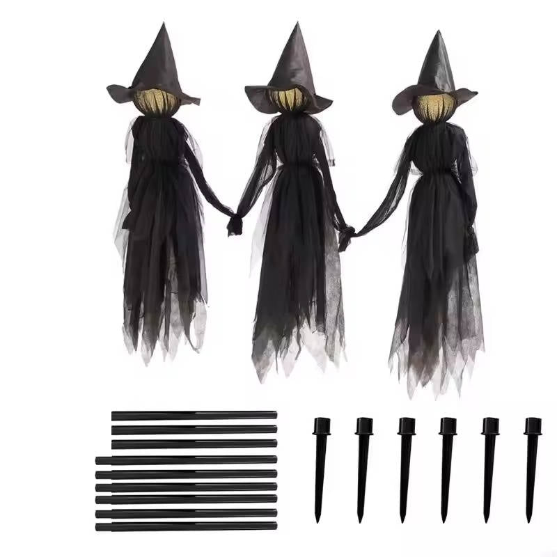 3PCS Indoor And Outdoor Halloween Decorations - Sound Ac...