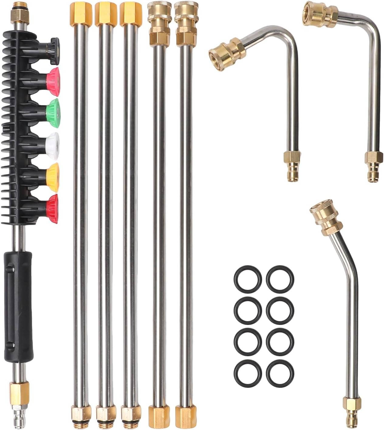 4000 PSI Telescoping High Pressure Power Washer Extensio...