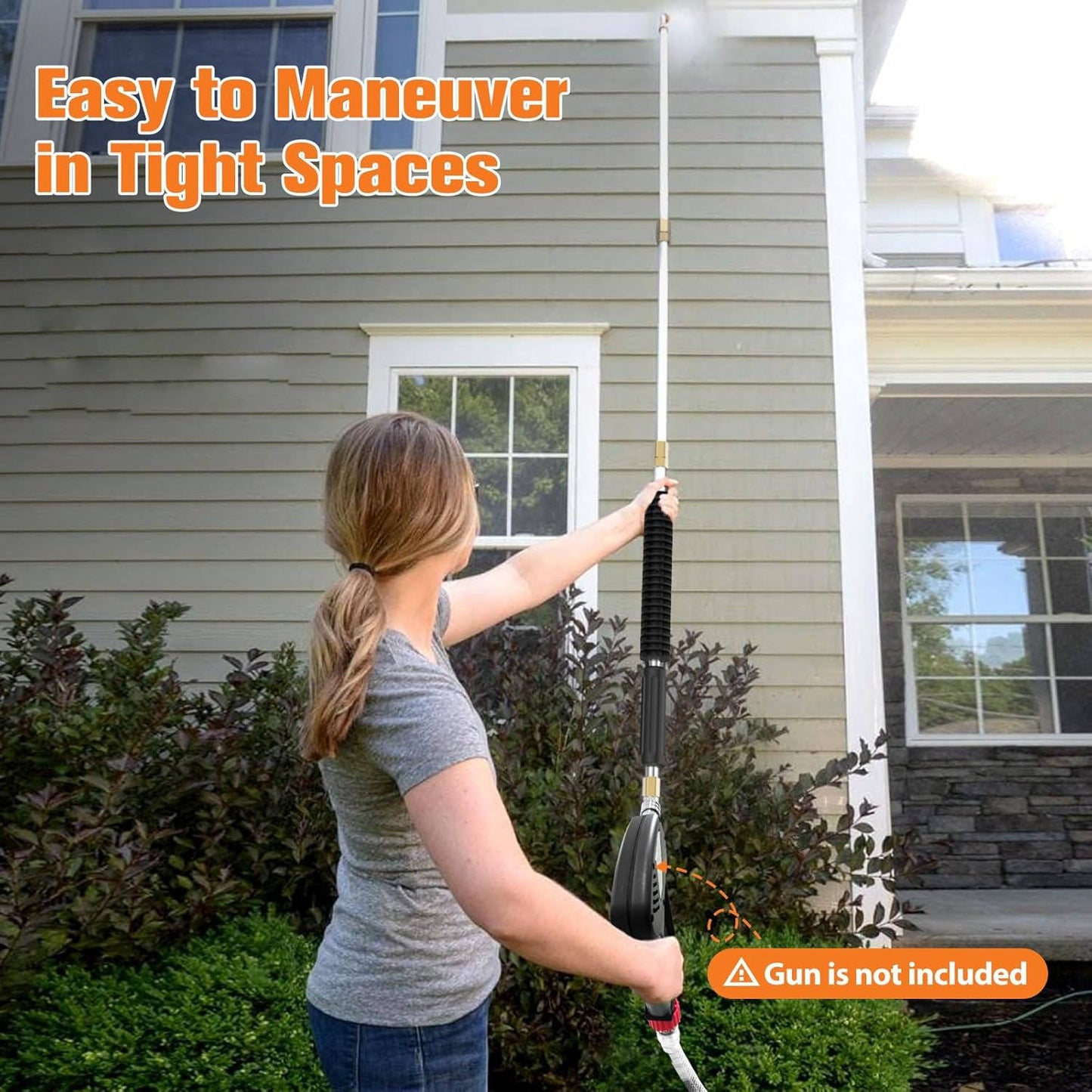 4000 PSI Telescoping High Pressure Power Washer Extensio...