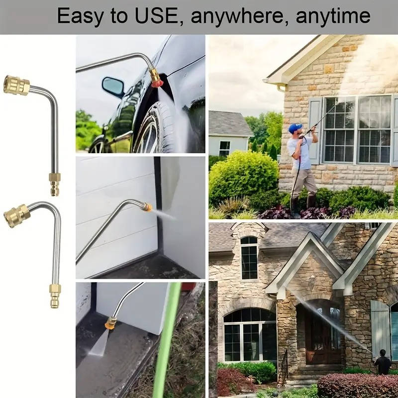 4000 PSI Telescoping High Pressure Power Washer Extensio...