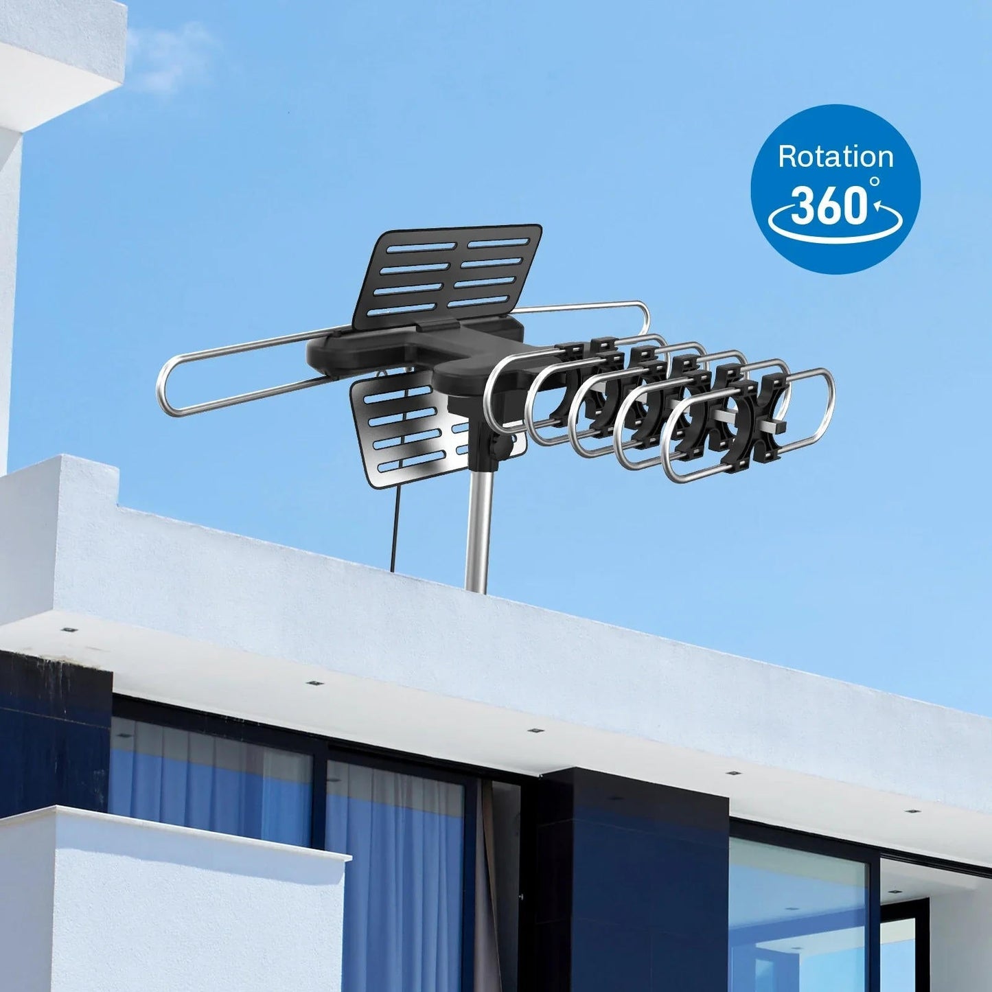 2025 Long Distance Digital Outdoor HD TV Antenna with Fu...