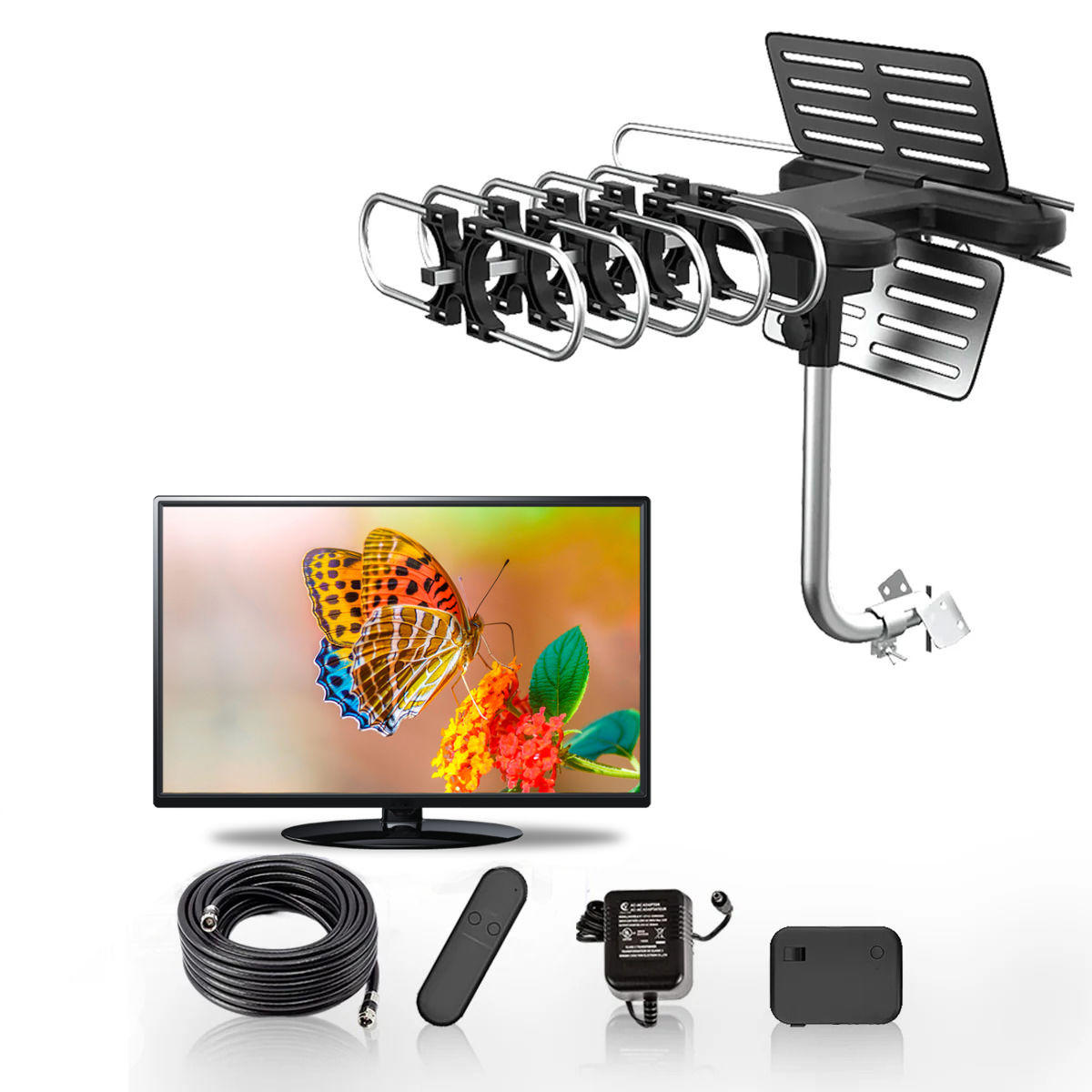 2025 Long Distance Digital Outdoor HD TV Antenna with Fu...